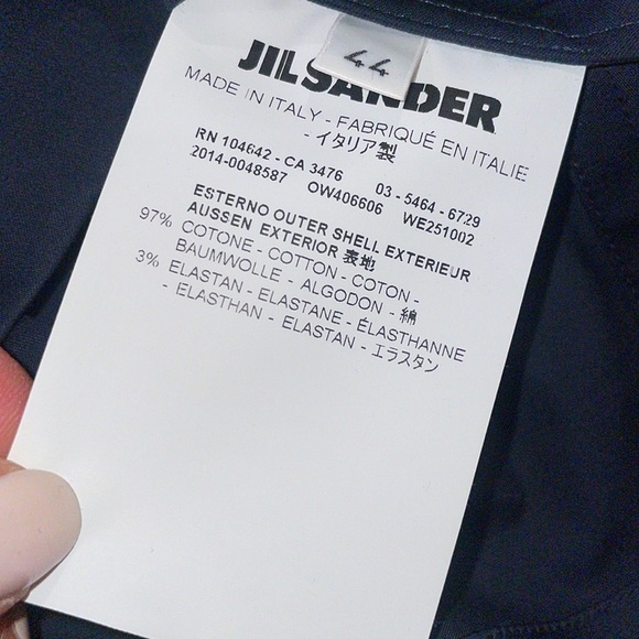 Jil Sander V-neck Knee Length Dress in Navy Blue size 12 perfect !! - Picture 6 of 6